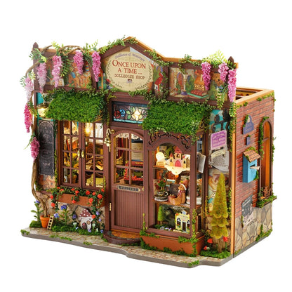 ミニチュアハウスキット 藤の雑貨店 完成品