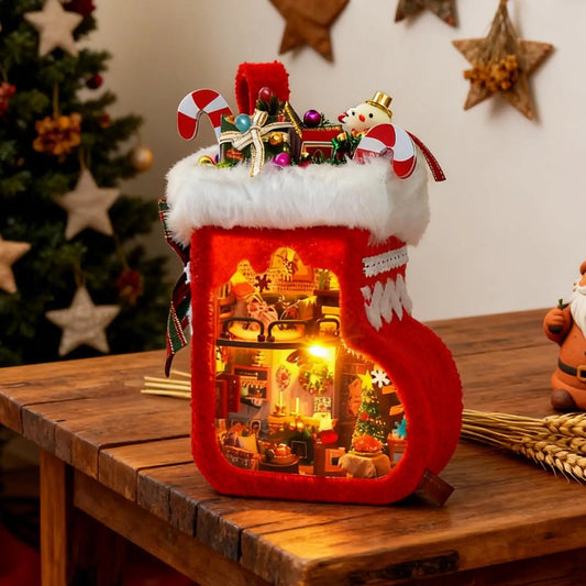 ミニチュアハウス クリスマスブーツ