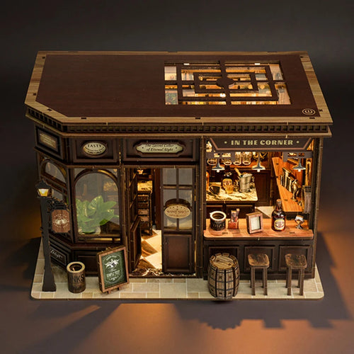 ミニチュアハウス 街角のカフェバー