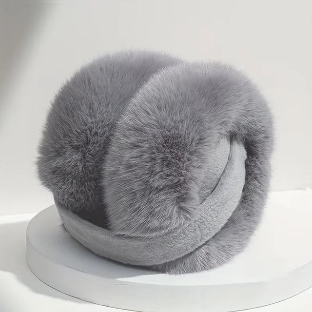 ふわふわファーのイヤーマフ