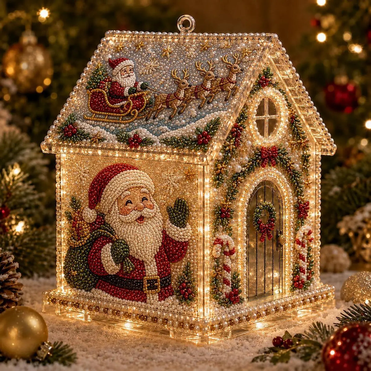 クリスマスハウス ダイヤモンドアート サンタクロース