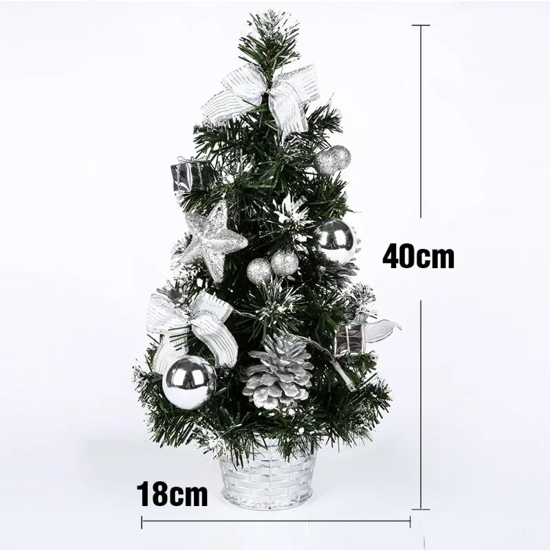 クリスマスツリー 卓上 LEDライト付き