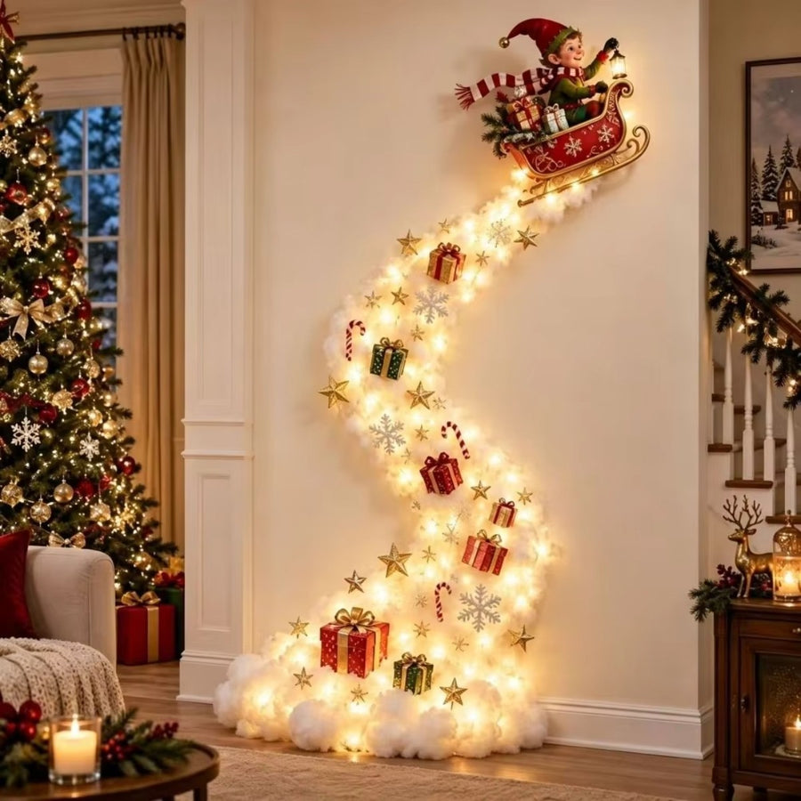 LEDクリスマスウォールデコ エルフ