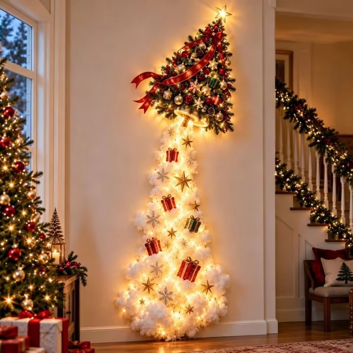 LEDクリスマスウォールデコ 魔法の光の道
